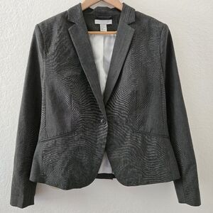 H&M Gray Single-Button Blazer